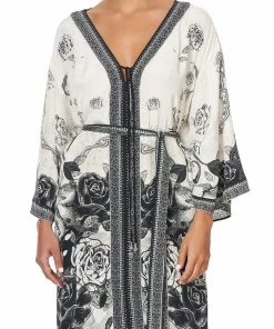 Camilla EBoutique (US) Up To 40% Off DROP SHOULDER KAFTAN MIDNIGHT PEARL