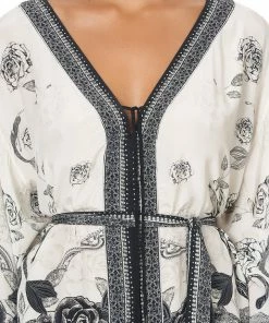 Camilla EBoutique (US) Up To 40% Off DROP SHOULDER KAFTAN MIDNIGHT PEARL