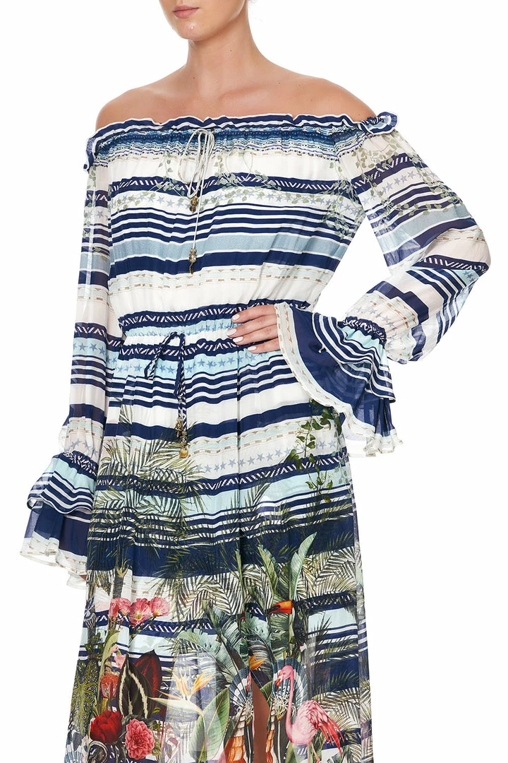 Camilla EBoutique (US) Up To 30% Off DROP SHOULDER SPLIT DRESS SOLIS HEART