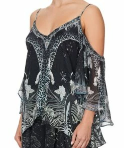 Camilla EBoutique (US) DROP SHOULDER STRAPPY BLOUSE ASTRO DISCO