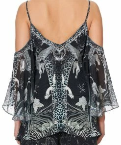Camilla EBoutique (US) DROP SHOULDER STRAPPY BLOUSE ASTRO DISCO