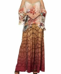 Camilla EBoutique (US) DROP SHOULDER STRAPPY BLOUSE COASTAL TREASURE