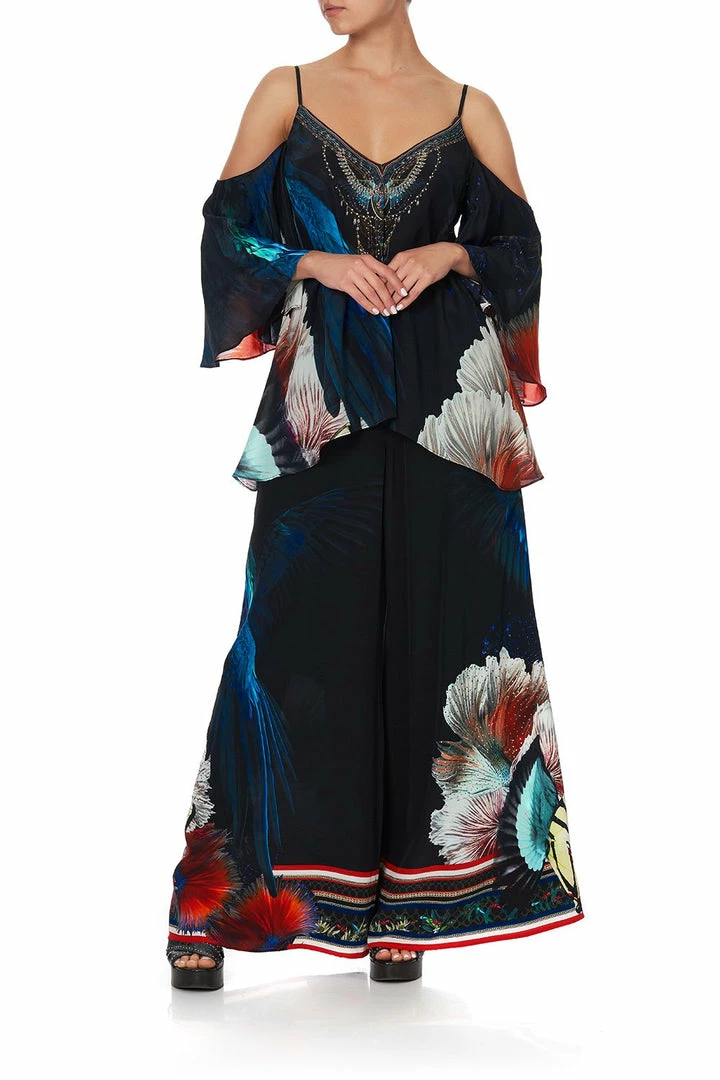 Camilla EBoutique (US) DROP SHOULDER STRAPPY BLOUSE NIGHT FLIGHT Up To 30% Off