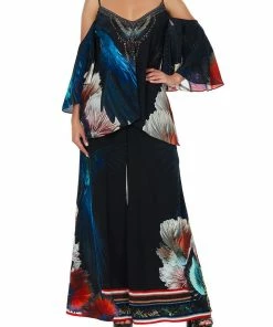 Camilla EBoutique (US) DROP SHOULDER STRAPPY BLOUSE NIGHT FLIGHT Up To 30% Off