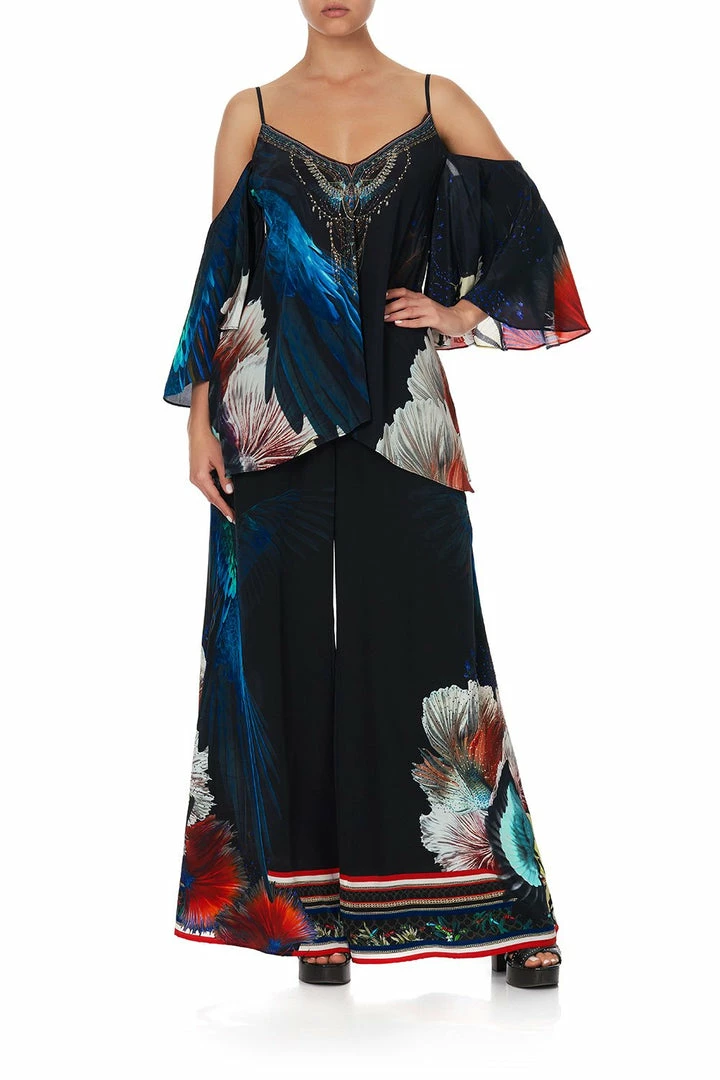 Camilla EBoutique (US) DROP SHOULDER STRAPPY BLOUSE NIGHT FLIGHT Up To 30% Off