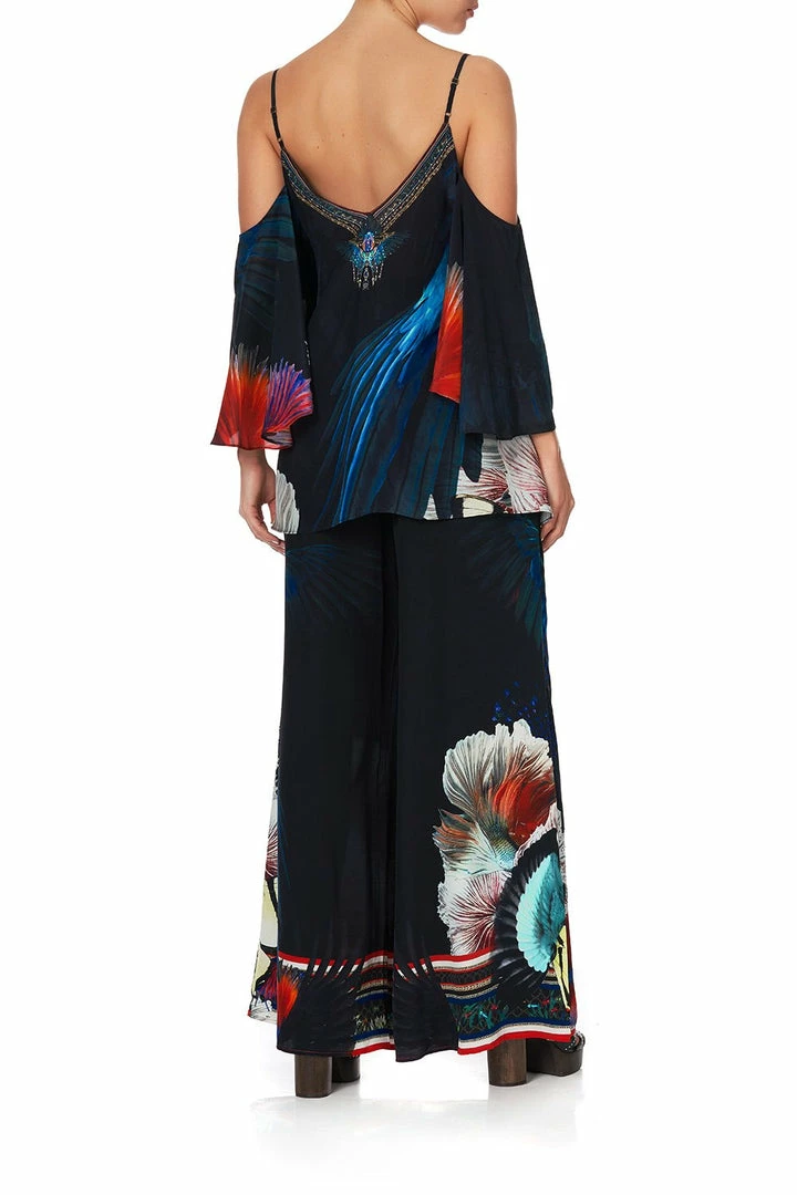 Camilla EBoutique (US) DROP SHOULDER STRAPPY BLOUSE NIGHT FLIGHT Up To 30% Off