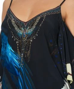 Camilla EBoutique (US) DROP SHOULDER STRAPPY BLOUSE NIGHT FLIGHT Up To 30% Off