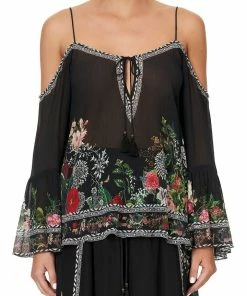 Camilla EBoutique (US) Up To 40% Off DROP SHOULDER TOP RAISED WITH WOLVES