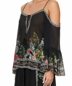 Camilla EBoutique (US) Up To 40% Off DROP SHOULDER TOP RAISED WITH WOLVES