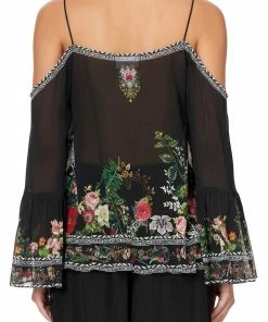 Camilla EBoutique (US) Up To 40% Off DROP SHOULDER TOP RAISED WITH WOLVES