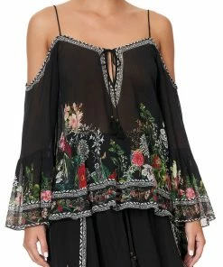 Camilla EBoutique (US) Up To 40% Off DROP SHOULDER TOP RAISED WITH WOLVES