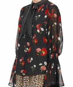 Camilla EBoutique (US) Sale Clothing ELASTIC SLEEVE TIE FRONT BLOUSE COASTAL PARISIENNE