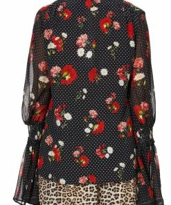 Camilla EBoutique (US) Sale Clothing ELASTIC SLEEVE TIE FRONT BLOUSE COASTAL PARISIENNE