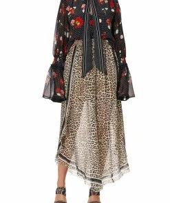 Camilla EBoutique (US) Sale Clothing ELASTIC SLEEVE TIE FRONT BLOUSE COASTAL PARISIENNE