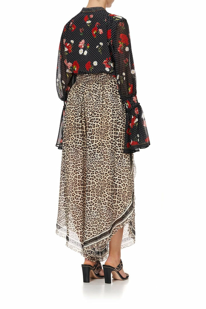 Camilla EBoutique (US) Sale Clothing ELASTIC SLEEVE TIE FRONT BLOUSE COASTAL PARISIENNE