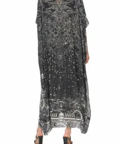 Camilla EBoutique (US) EMBELLISHED ROUND NECK KAFTAN MIDNIGHT PEARL