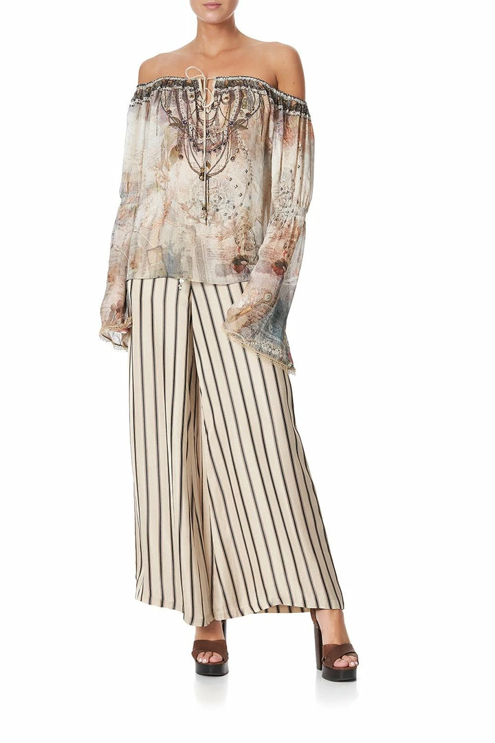 Camilla EBoutique (US) Up To 50% Off DROP SHOULDER BELL SLEEVE TOP LETTERS FROM HILDA