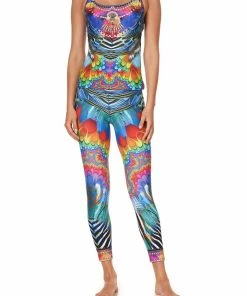 Camilla EBoutique (US) FITTED ACTIVE TANK RAINBOW GATHERING Sale Clothing