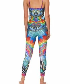 Camilla EBoutique (US) FITTED ACTIVE TANK RAINBOW GATHERING Sale Clothing