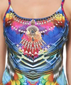 Camilla EBoutique (US) FITTED ACTIVE TANK RAINBOW GATHERING Sale Clothing