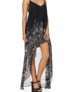 Camilla EBoutique (US) FLARED MINI WITH SHEER OVERLAY RESTLESS NIGHTS Up To 50% Off