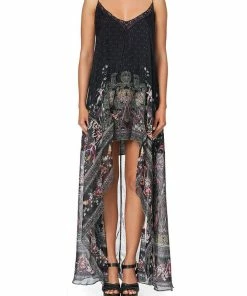 Camilla EBoutique (US) FLARED MINI WITH SHEER OVERLAY RESTLESS NIGHTS Up To 50% Off