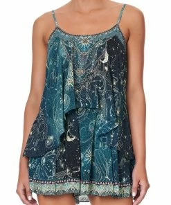 Camilla EBoutique (US) FLARED PLAYSUIT WITH OVERLAYER INTO THE MYSTIQUE Up To 40% Off