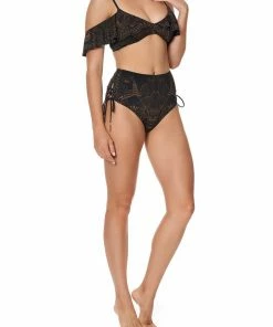 Camilla EBoutique (US) FRILL OVER SHOULDER TOP COBRA KING