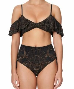 Camilla EBoutique (US) FRILL OVER SHOULDER TOP COBRA KING