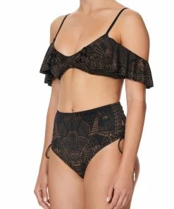 Camilla EBoutique (US) FRILL OVER SHOULDER TOP COBRA KING