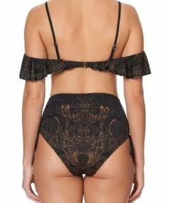 Camilla EBoutique (US) FRILL OVER SHOULDER TOP COBRA KING