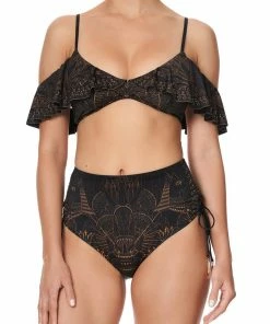 Camilla EBoutique (US) FRILL OVER SHOULDER TOP COBRA KING