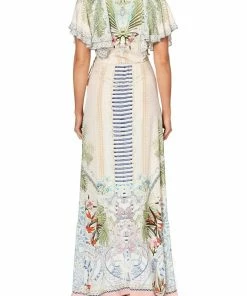 Camilla EBoutique (US) FRILL SLEEVE LONG DRESS BEACH SHACK Up To 40% Off