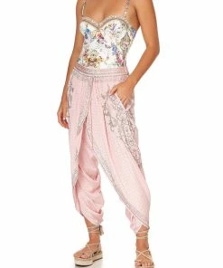 Camilla EBoutique (US) GATHERED WRAP FRONT TROUSER LUXE PINK Sale Clothing