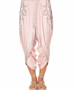 Camilla EBoutique (US) GATHERED WRAP FRONT TROUSER LUXE PINK Sale Clothing