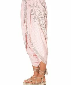 Camilla EBoutique (US) GATHERED WRAP FRONT TROUSER LUXE PINK Sale Clothing