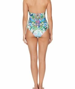 Camilla EBoutique (US) HALTER ONE PIECE WITH TRIM MOON GARDEN Up To 40% Off