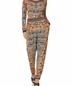 Camilla EBoutique (US) HAREM PANTS WITH FRONT PLEATS WILD FIRE