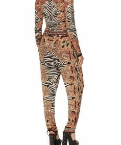 Camilla EBoutique (US) HAREM PANTS WITH FRONT PLEATS WILD FIRE