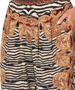 Camilla EBoutique (US) HAREM PANTS WITH FRONT PLEATS WILD FIRE