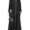Camilla EBoutique (US) SPLIT HEM LACE UP KAFTAN LUXE BLACK