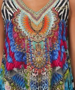 Camilla EBoutique (US) HIGH LOW CROSS OVERLAY TOP CAFE NAIROBI Up To 30% Off