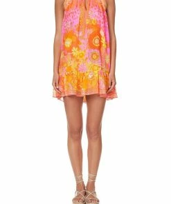 Camilla EBoutique (US) Up To 40% Off HIGH NECK RUFFLE DRESS HAIR HAIR HAIR