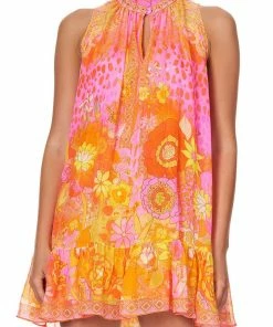 Camilla EBoutique (US) Up To 40% Off HIGH NECK RUFFLE DRESS HAIR HAIR HAIR