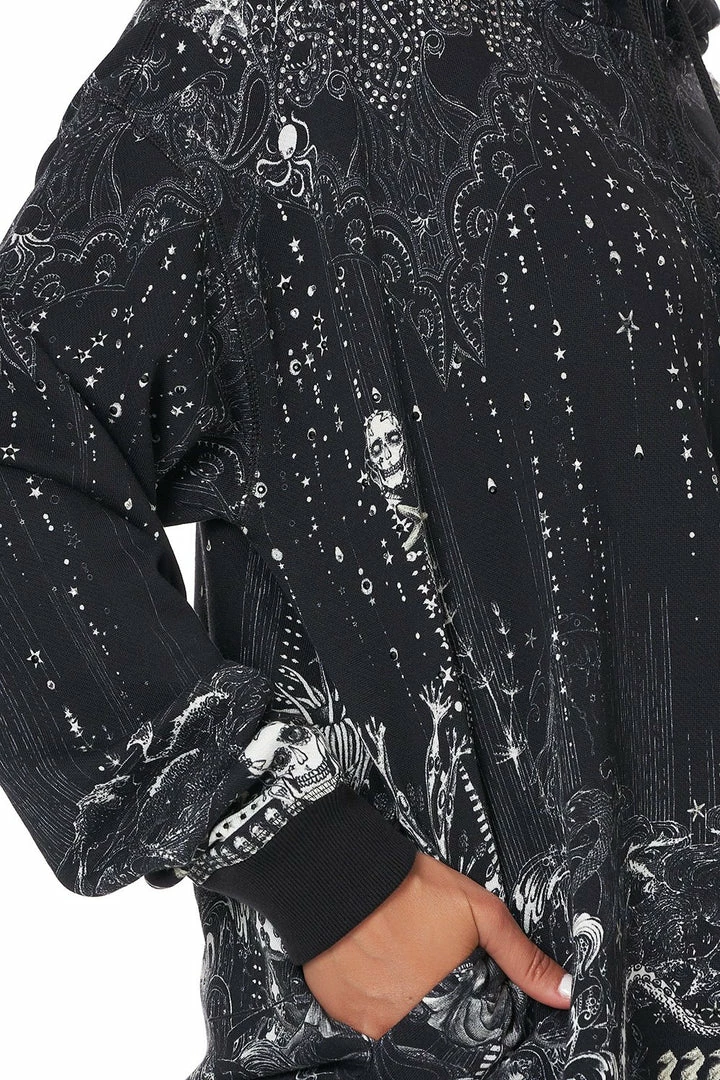 Camilla EBoutique (US) HOODIE WITH SIDE POCKETS MIDNIGHT PEARL