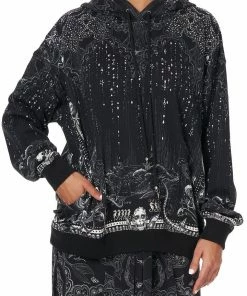 Camilla EBoutique (US) HOODIE WITH SIDE POCKETS MIDNIGHT PEARL