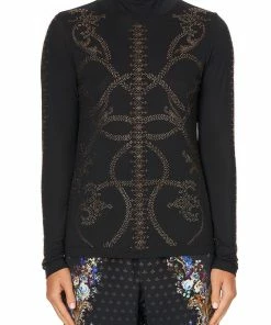 Camilla EBoutique (US) JERSEY TURTLENECK LUXE BLACK