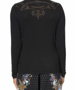 Camilla EBoutique (US) JERSEY TURTLENECK LUXE BLACK