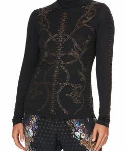 Camilla EBoutique (US) JERSEY TURTLENECK LUXE BLACK