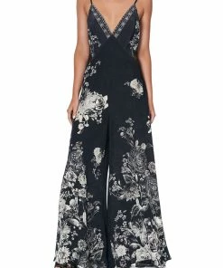 Camilla EBoutique (US) JUMPSUIT WITH LACE INSERT MOONSHINE BLOOM